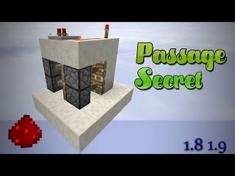 PASSAGE SECRET FACILE SUR MINECRAFT ! - YouTube