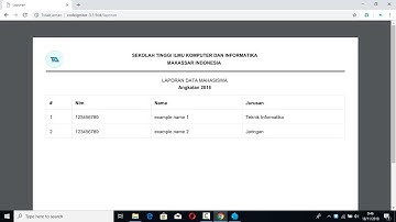 Tutorial Codeigniter 3 Membuat Laporan dengan DOMPDF #37