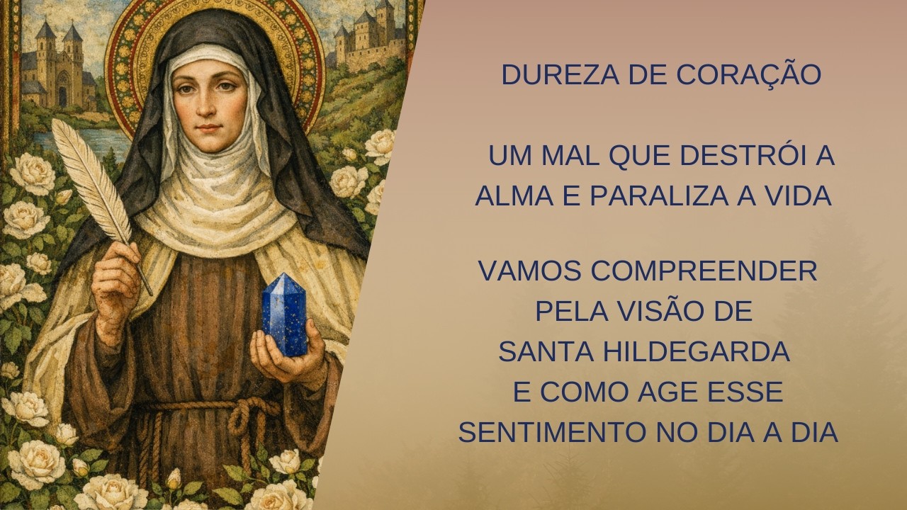 Dureza de coração - Um mal que domina e destrói. 🧠🫀🕯️  Terapia com Santa Hildegarda.