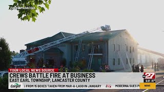 Two-alarm fire damages business in Lancaster County