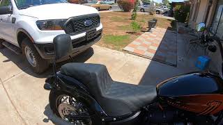 Saddlemen LS step up seat for 2021 street bob walk around