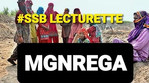 MGNREGA SCHEME | MANREGA | LECTURETTE Practice | Important Topic for #SSB #AFSB #NDA #CDS #OTA
