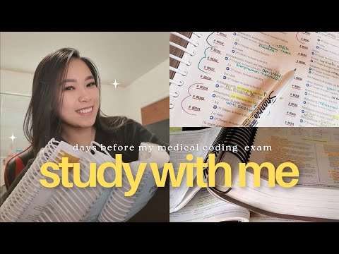 Week in my life as a medical coding student studying for CCS exam