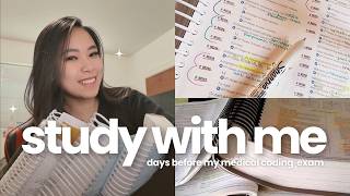 Week in my life as a medical coding student studying for CCS exam