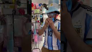 Corneta Corta Celeste Y Blanco