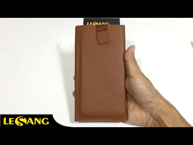 LÊ SANG - Bao da rút iphone 8 Plus / XS Max / XR đa năng Qlino , da thật 100%, Hand Made