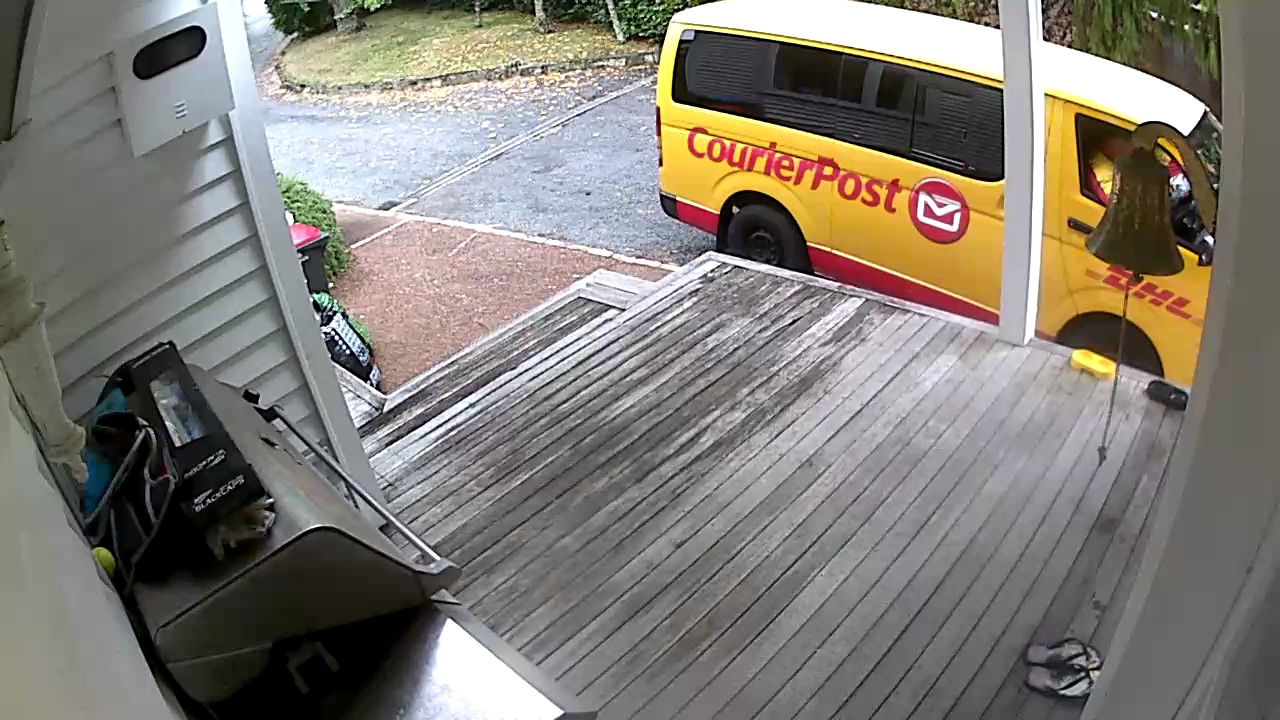 Courier Post's idea of delivering a package to my house YouTube