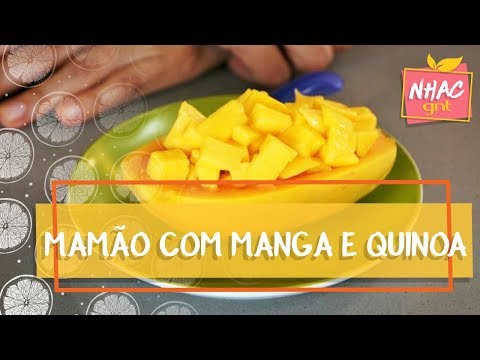 Mamão com manga e quinoa com vegetais | Anna Elisa de Castro | Papinhas e Comidinhas
