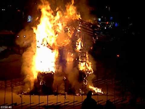 Video till Gävlebocken brann igår