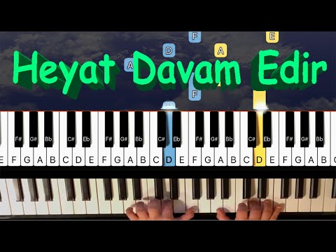 Heyat Davam Edir - Piano Tutorial by MY PIANO LESSON (real tempo and slow tutorial)