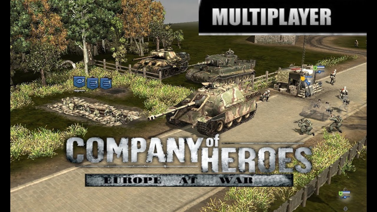 Company of Heroes Co-Op (Castle Wolfenstein)(UE-Map) 2vs4 Expert CPU [Europe At War mod]
