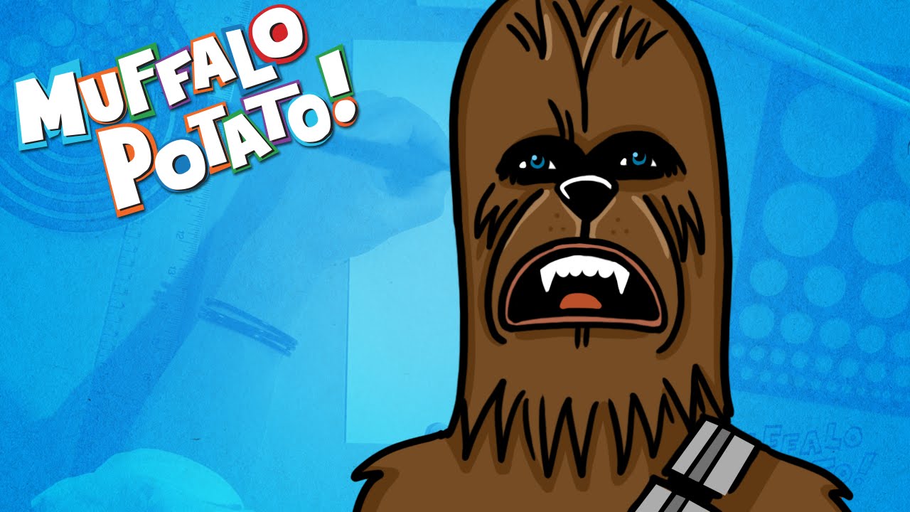 How to Draw CHEWBACCA from STAR WARS with Muffalo Potato دیدئو dideo