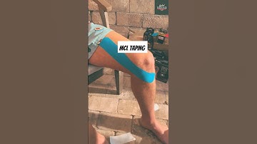 Try this!! MCL knee support for sprain using Kinesio tape 👀🔥#pain #knee #kttape