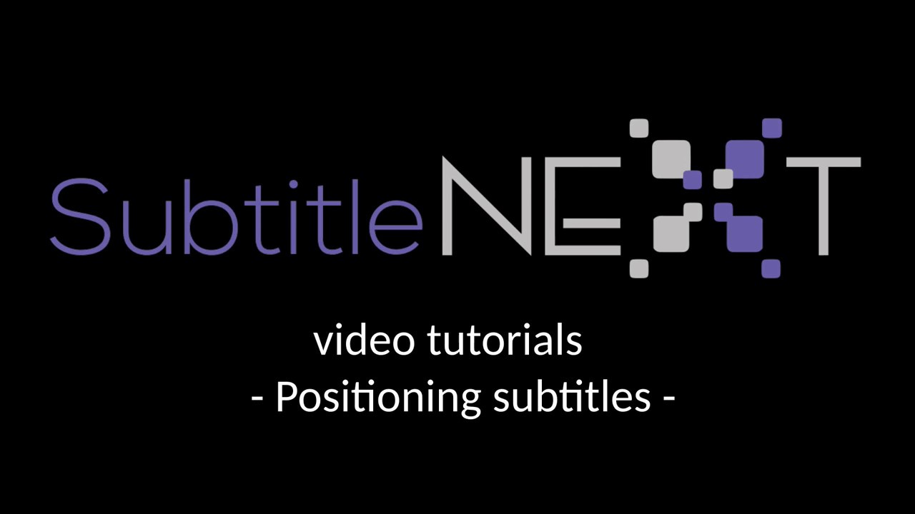Positioning subtitles - YouTube