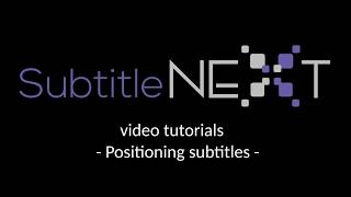Positioning subtitles
