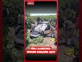 Manavgat’ta korku dolu anlar! Kontrolden çıkan otomobil bahçeye uçtu!  #shorts