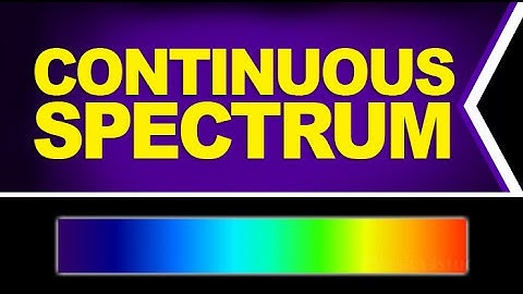 What Is a Continuous Spectrum?