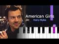 Harry Styles American Girls Piano Tutorial