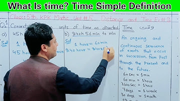 What is time | Time definition in pashto | Class 5 kpk maths unit 5 Ex 2 Q 1 | Maths for genius