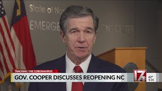 Gov. Cooper discusses reopening NC