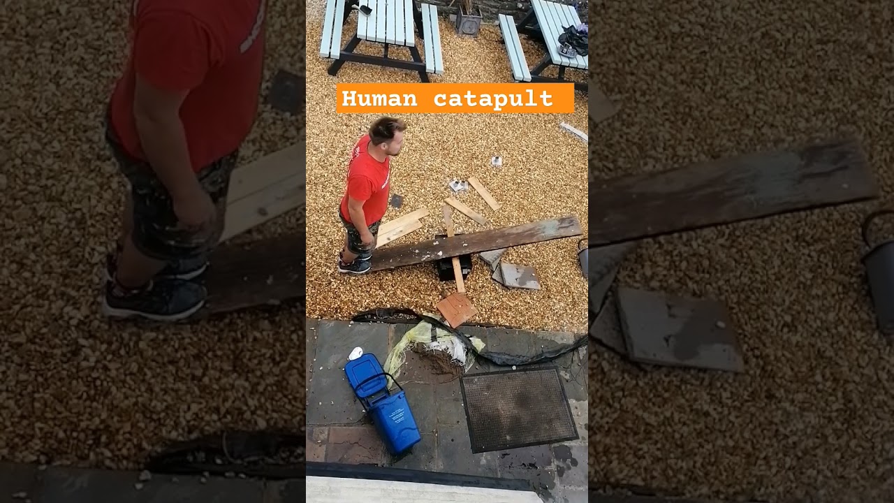 Human catapult 😄😂 