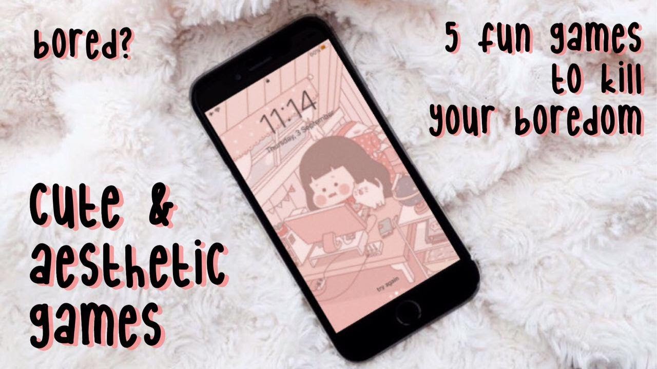 Top 5 Jogos para sair do tédio/Jogos aesthetic e Kawaii/Aesthetic games to  play when your bored🍯🍫 