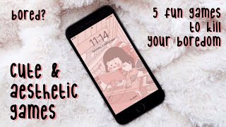 cute & aesthetic games for ios & android to play when bored! (offline games included)