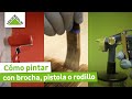 Diferencias entre pintar con brocha, pistola o rodillo en interior - LEROY MERLIN