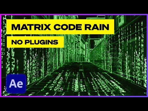 Matrix Resurrections raining code environment | After Effects Tutorial 2021