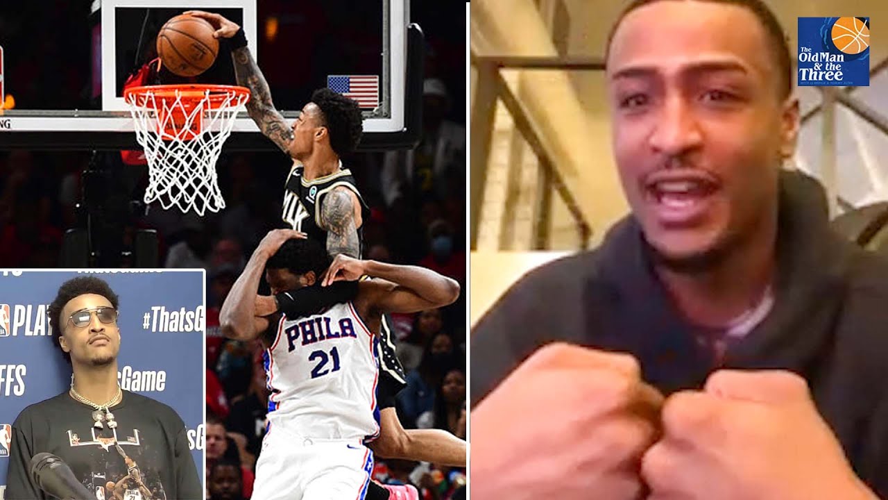 John Collins just OBLITERATED Joel Embiid with this MONSTROUS dunk 😲 