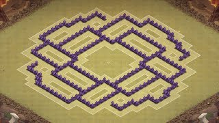 Clash of Clans - Best Town Hall 8 Anti-Hog Trophy/War Base