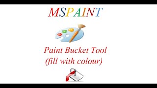 ms paint tutorial | paint bucket tool in  ms paint | tools in paint | fill with color in paint