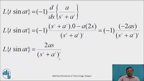 Laplace Transform by effect of Multiplication by t