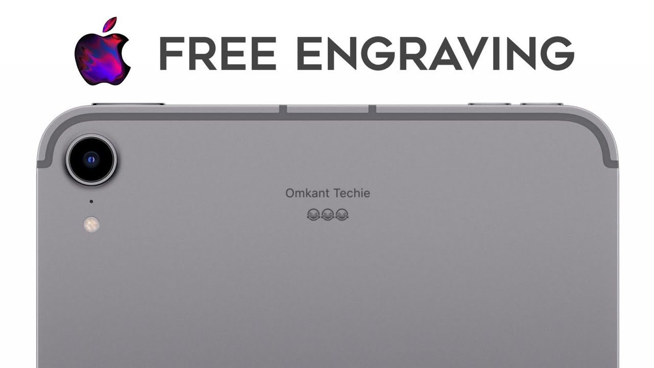 Free Engraved text in Apple products! 
