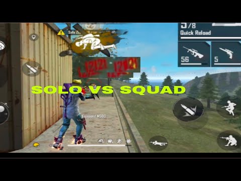 SOLO VS SQUAD RANKED GAME 12 KILL FREE FIRE NICE VIDEO