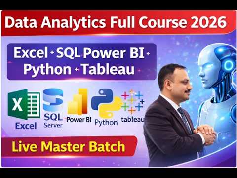 Data Analytics Masterclass | Excel + SQL + Power BI + Python + Tableau ...