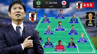 Brazil Vs Japan World Cup Match 2026 Hajime Moriyasu Announces Japan Lineup ~ Japan's News 2026