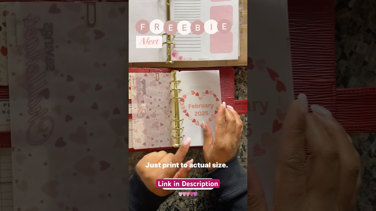 Freebie Alert! February Planner Inserts for A5 or A6 in Description 