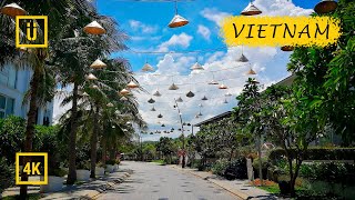 Walking in Vietnam: Nha Trang. Lazy city walk along the beautiful Champa isle. Binaural Audio. [4K]