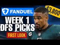 Top FanDuel Picks for Week 1 (DFS 2025 First Look)