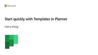 Start Quickly with Templates in Planner