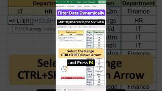 Computer 🖥️ Shortcut Key For Dynamic Filter in MS Excel 🎯 #map