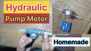 Mini hydraulic pump || how to make mini hydraulic pump || #hydraulic #pump #motor
