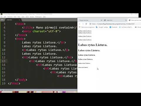 Web programavimas I dalis. HTML, CSS, JavaScript.