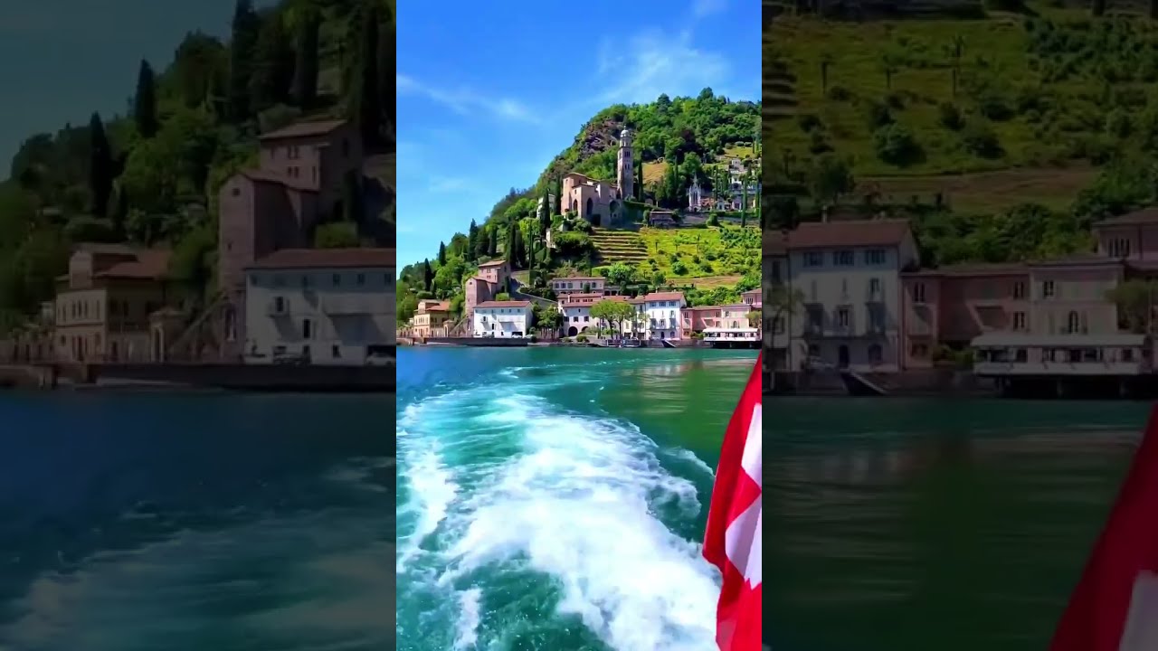 Morcote The pearl in ticino beautiful switzerland #shorts