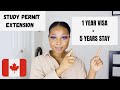 HOW I STAYED 5 YEARS IN CANADA WITH A 1 YEAR VISA | STUDY PERMIT EXTENSION
