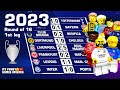 Champions League 2023 Round of 16 ( 1st leg goals ) in Lego Football