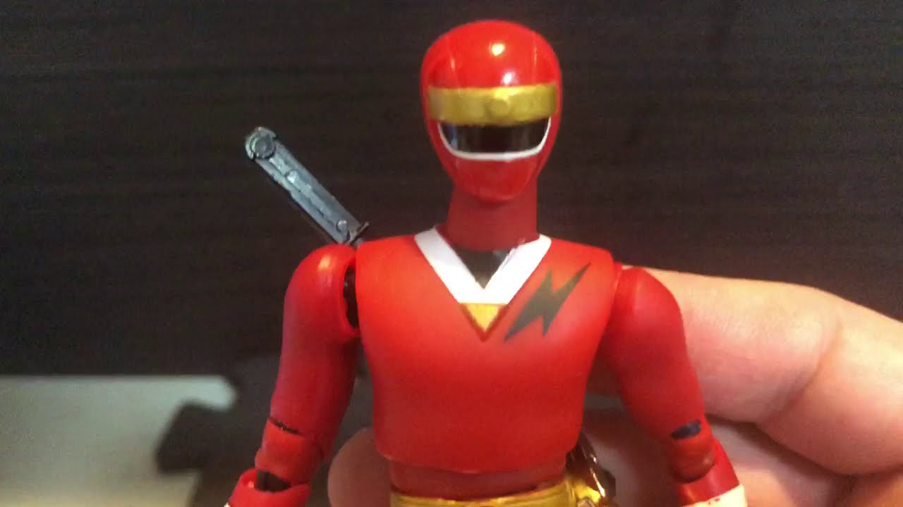 【超激レア】忍者戦隊カクレンジャー　ニンジャレッド　ミニフィギュア 忍者戦隊カクレンジャー ニンジャレッド 可動フィギュア！ - YouTube