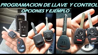Opciones Programar llaves con Chip y Controles ejemplo de programacion en Nissan) - YouTube