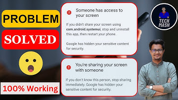 Fix Someone Has Access to Your Screen | You
